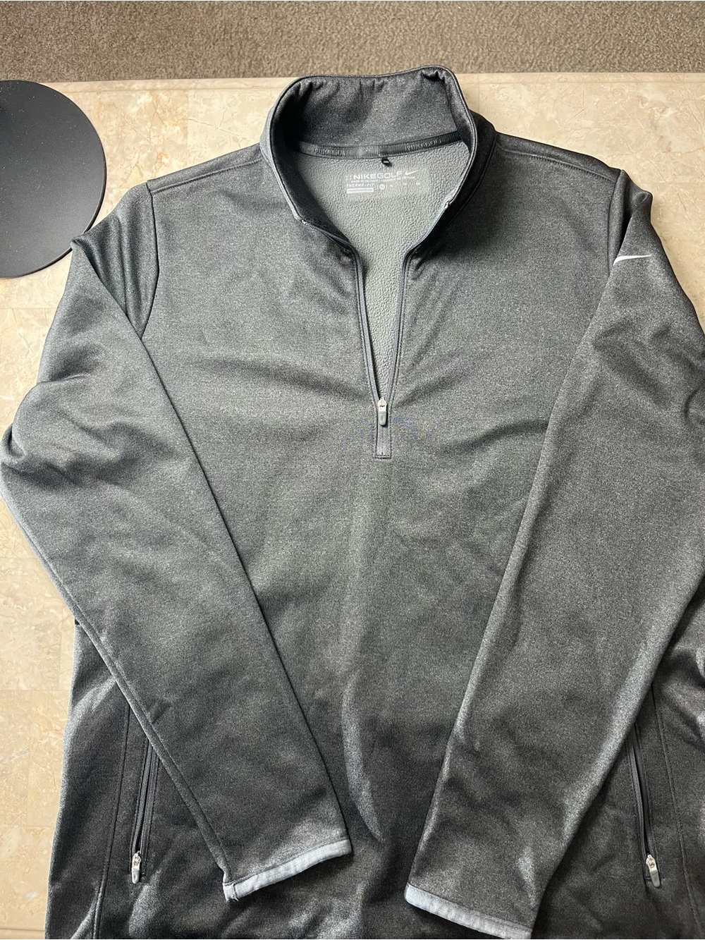 Nike Men's Black Lightweight Quarter-Zip Pullover
